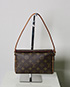 Recital Shoulder Bag, &pound;250, Handbags, Brown, Canvas, Front view
